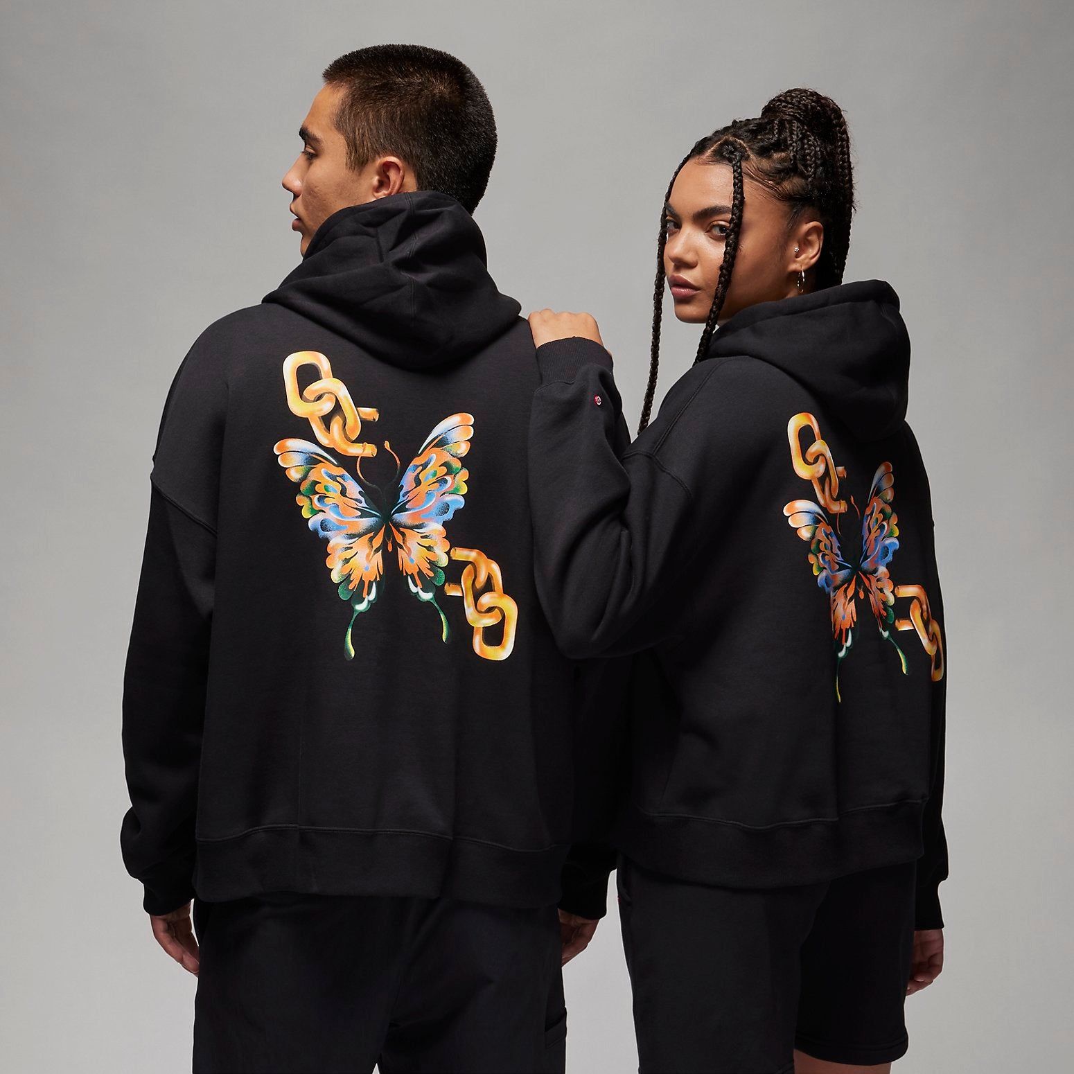 Air Jordan Artist Series by Jordan Moss Brooklyn Fleece Hoodie 'Black' FB5204-010 sold by KicksCrew product image thumbnail 4