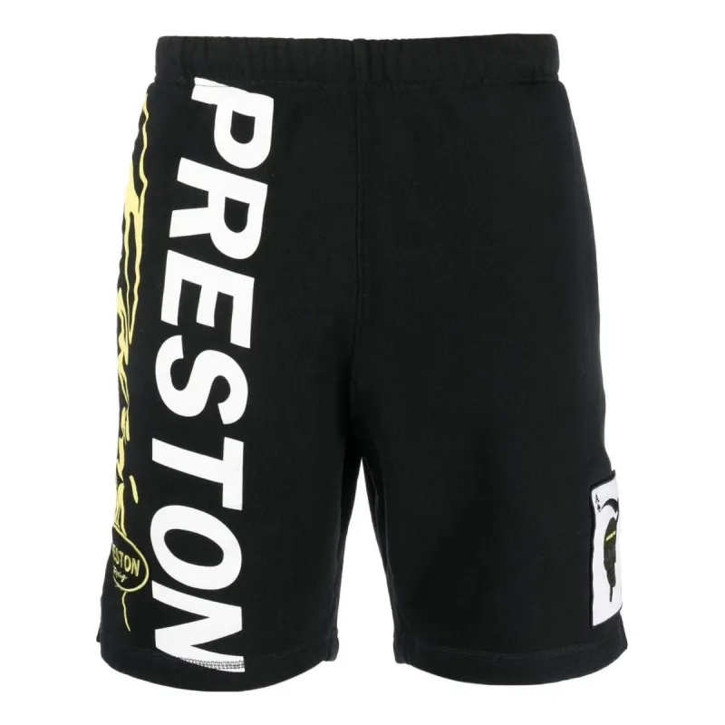 HERON PRESTON Racing Shorts 'Black White' HMCI011S23JER0051001 sold by KicksCrew