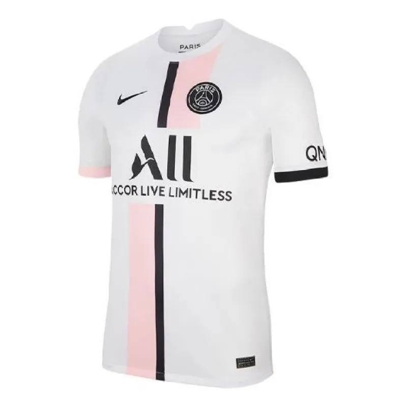 Nike Paris Saint Germain 21 Away Jersey 'White Pink' CV7902-101 sold by KicksCrew