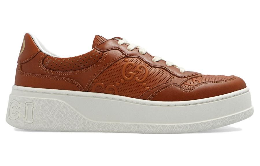(WMNS) GUCCI Chunky B GG Sneakers 'Brown White' 670408-AABBV-2742 sold by KicksCrew product image thumbnail 2