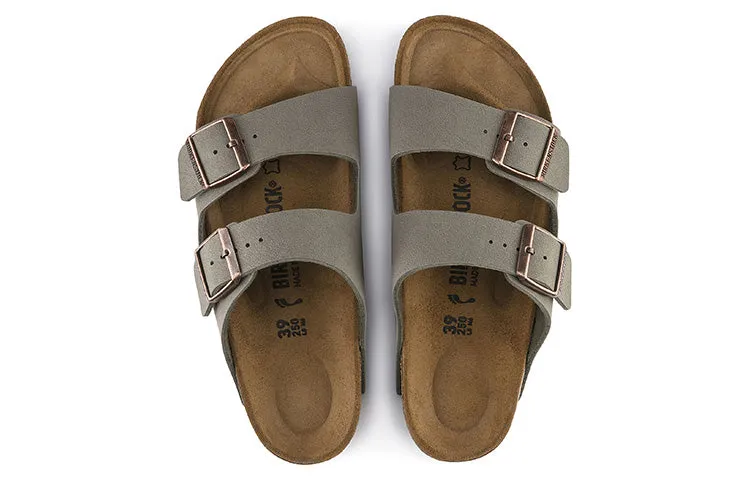 Birkenstock Arizona Birko-Flor Birkibuc Sandals 'Stone' 0151211 sold by KicksCrew product image thumbnail 5