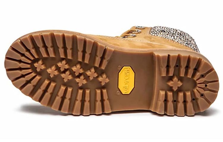 (WMNS) Timberland x Jimmy Choo 6 Inch Crystal Boots 'Wheat Nubuck with Crystals' A4274 sold by KicksCrew product image thumbnail 4