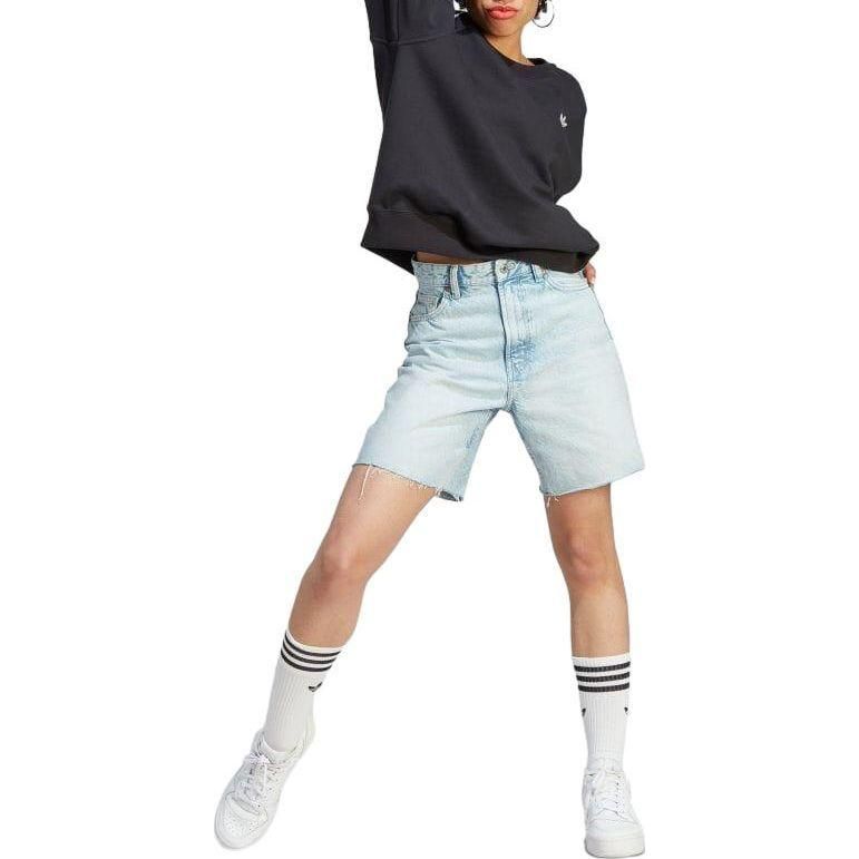 (WMNS) adidas originals Adicolor Classics Oversized Sweatshirt 'Black' IK6605 sold by KicksCrew product image thumbnail 4