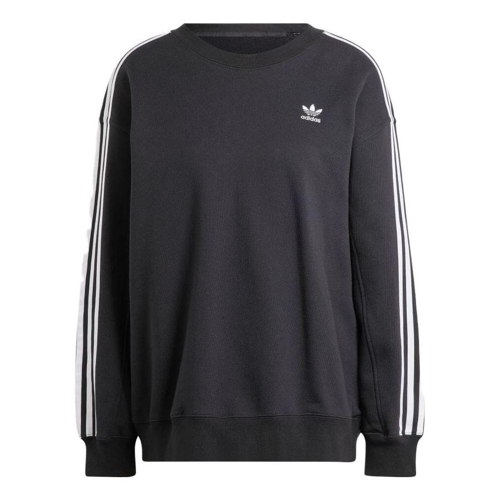 (WMNS) adidas originals Adicolor Classics Oversized Sweatshirt 'Black' IK6605 sold by KicksCrew
