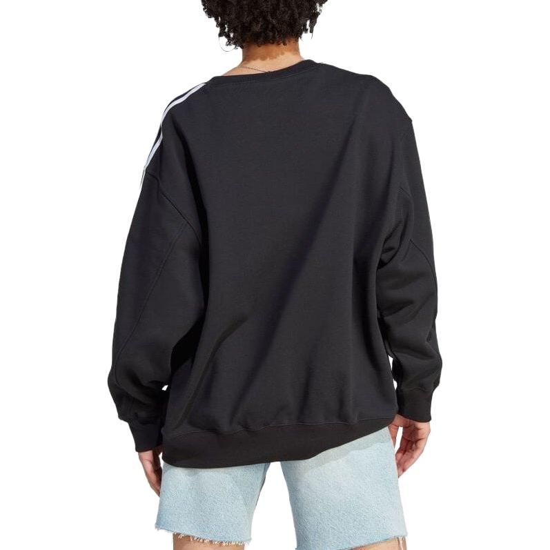 (WMNS) adidas originals Adicolor Classics Oversized Sweatshirt 'Black' IK6605 sold by KicksCrew product image thumbnail 3