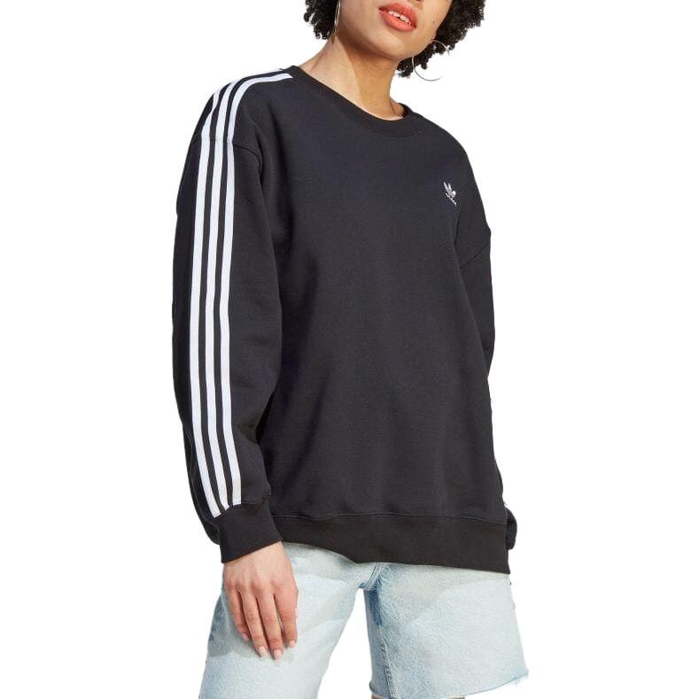 (WMNS) adidas originals Adicolor Classics Oversized Sweatshirt 'Black' IK6605 sold by KicksCrew product image thumbnail 2