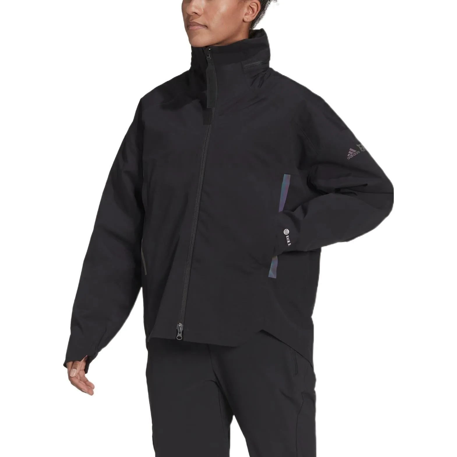 (WMNS) adidas Terrex CT MYSHELTER RAIN.RDY Jacket 'Black' H65706 sold by KicksCrew product image thumbnail 2