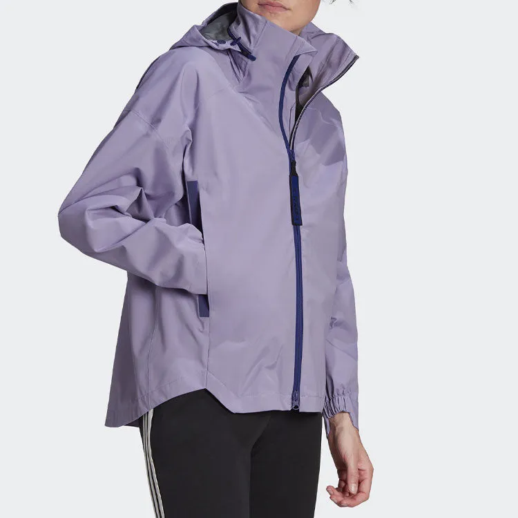 (WMNS) adidas Terrex CT MyShelter Rain.RDY Jacket 'Purple' H65705 sold by KicksCrew product image thumbnail 5