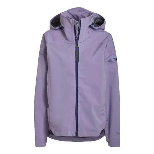 (WMNS) adidas Terrex CT MyShelter Rain.RDY Jacket 'Purple' H65705 sold by KicksCrew