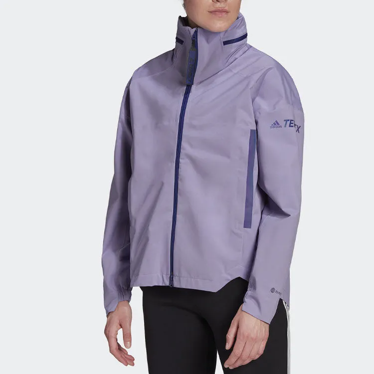 (WMNS) adidas Terrex CT MyShelter Rain.RDY Jacket 'Purple' H65705 sold by KicksCrew product image thumbnail 2