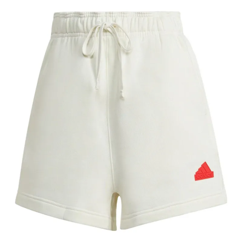 (WMNS) adidas Sweat Shorts 'White' HM2872 sold by KicksCrew