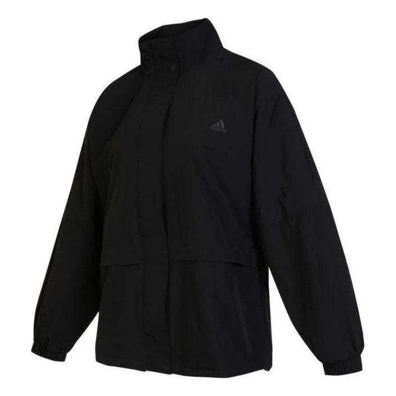 (WMNS) adidas Word Woven Jacket 'Black' HM2808 sold by KicksCrew