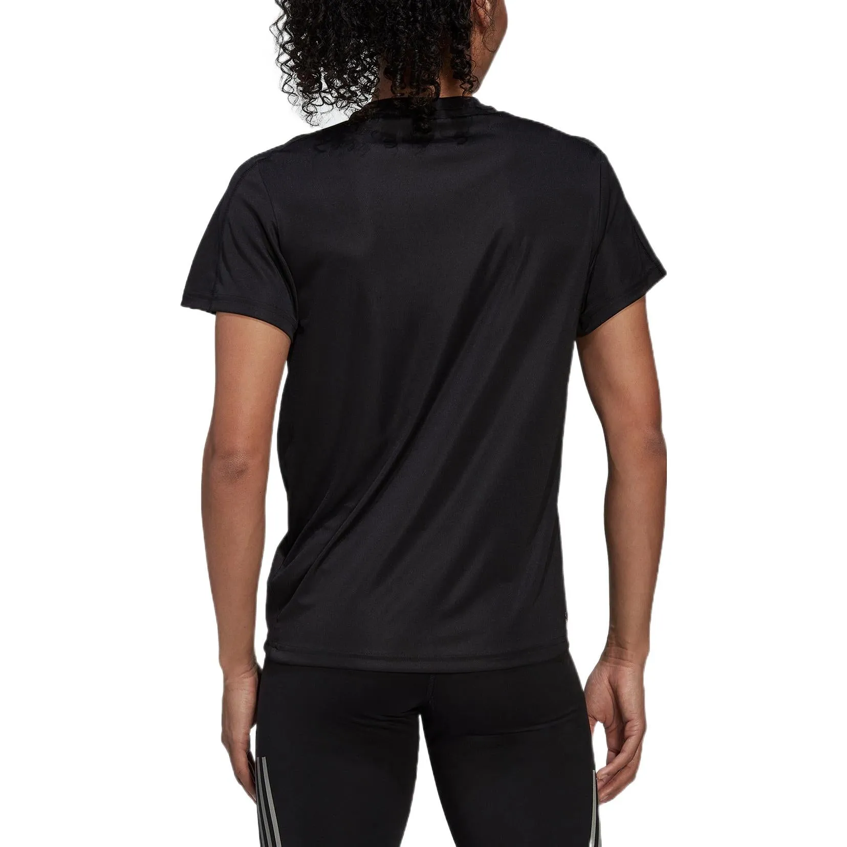 (WMNS) adidas Run It Running T-Shirt 'Black' HL1455 sold by KicksCrew product image thumbnail 3