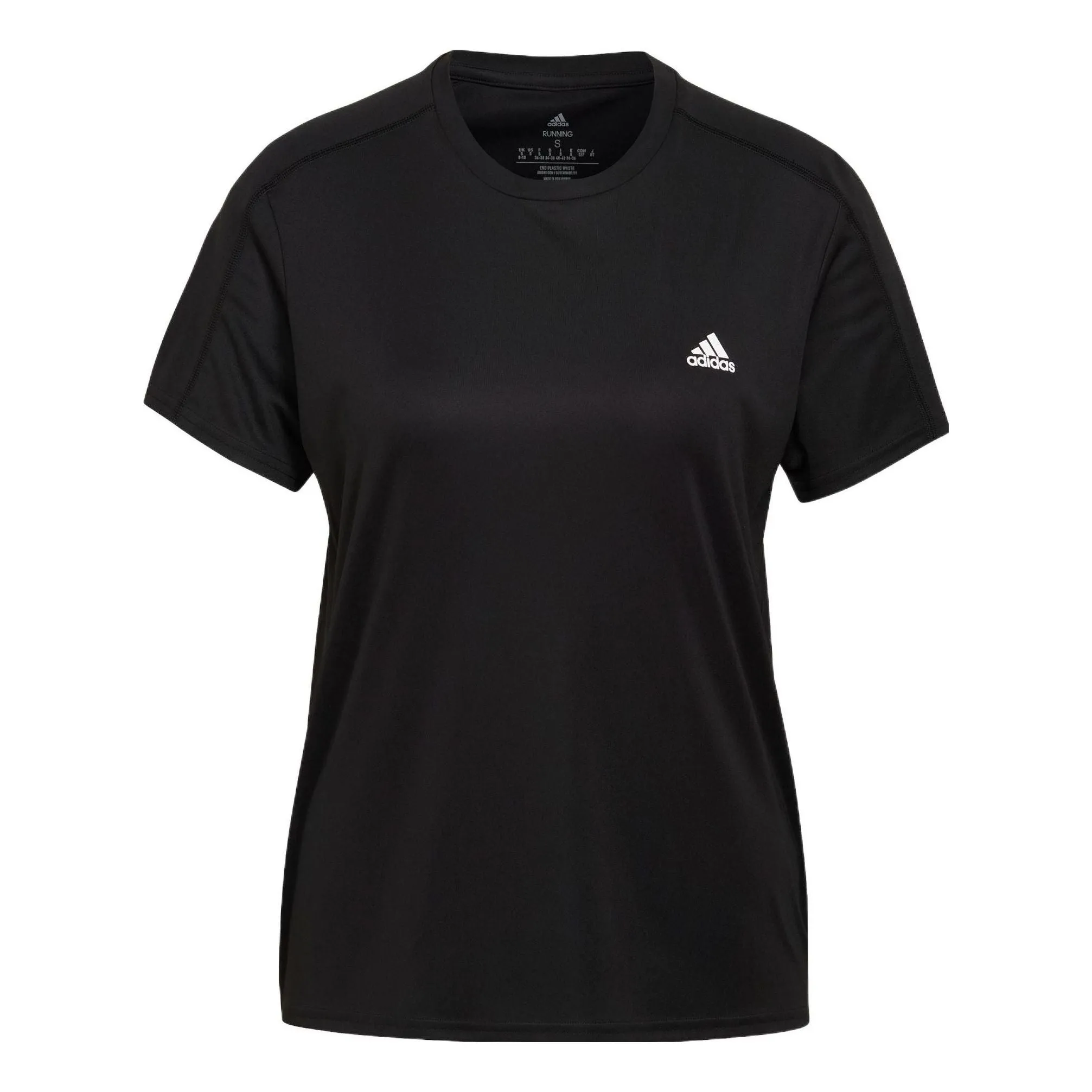 (WMNS) adidas Run It Running T-Shirt 'Black' HL1455 sold by KicksCrew
