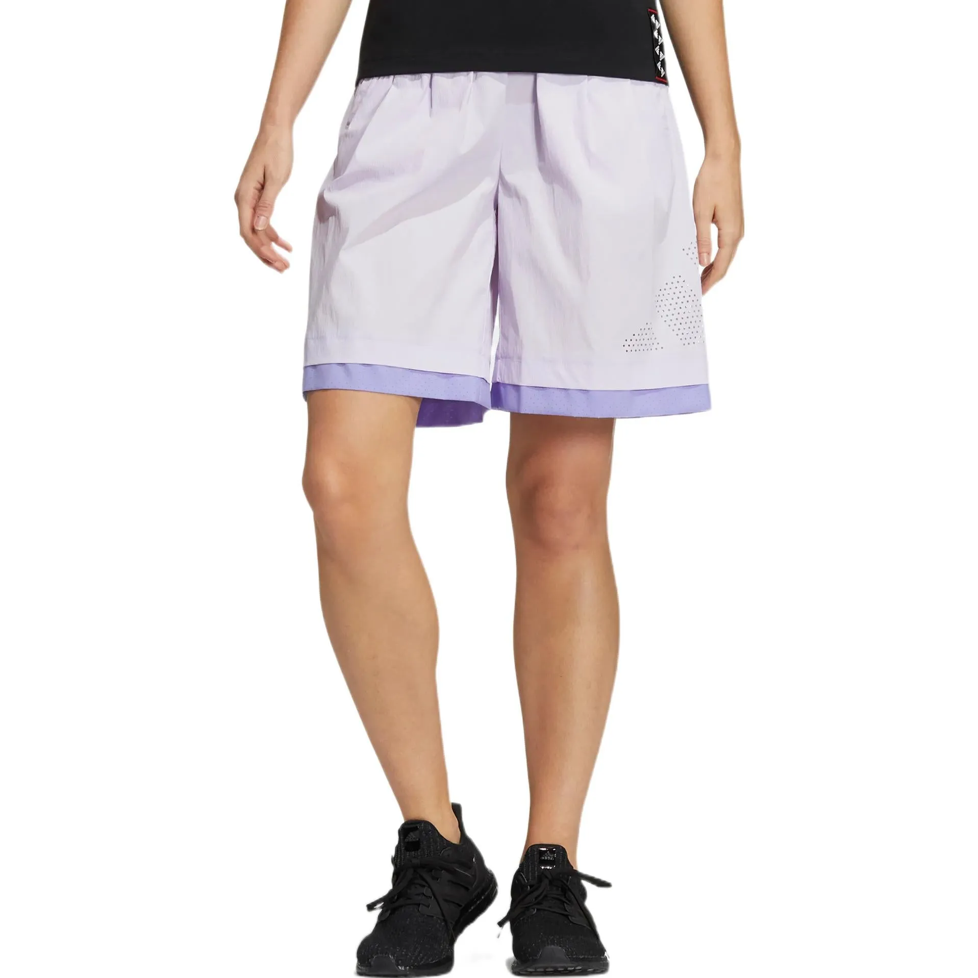 (WMNS) adidas UST EXC Shorts 'Purple' HE9956 sold by KicksCrew product image thumbnail 2