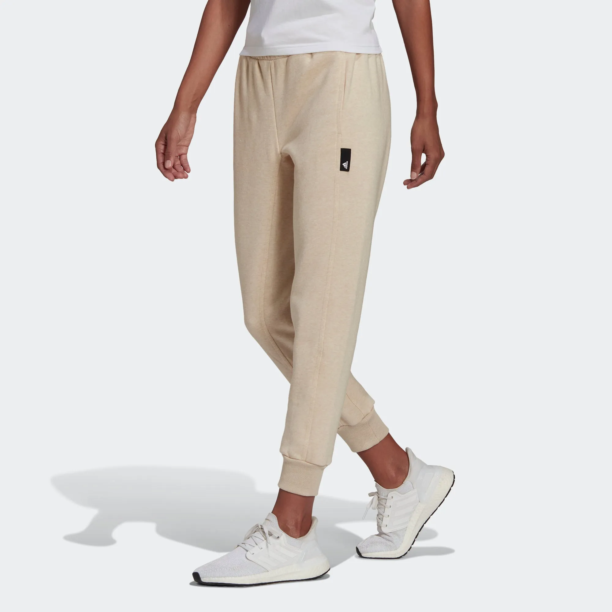 (WMNS) adidas Studio Lounge Sweatpants 'Beige' HE3097 sold by KicksCrew product image thumbnail 2