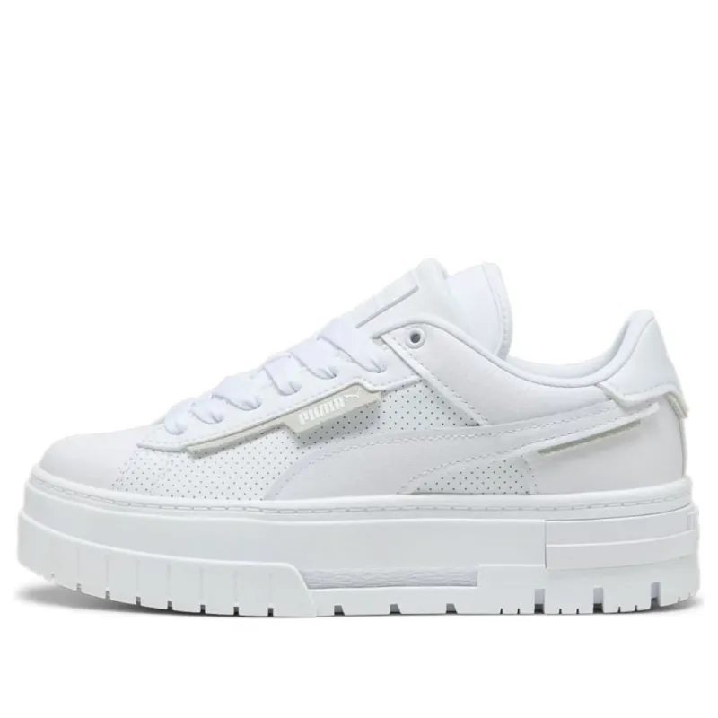 (WMNS) PUMA Mayze Crushed Leather 'White' 396011-01 sold by KicksCrew