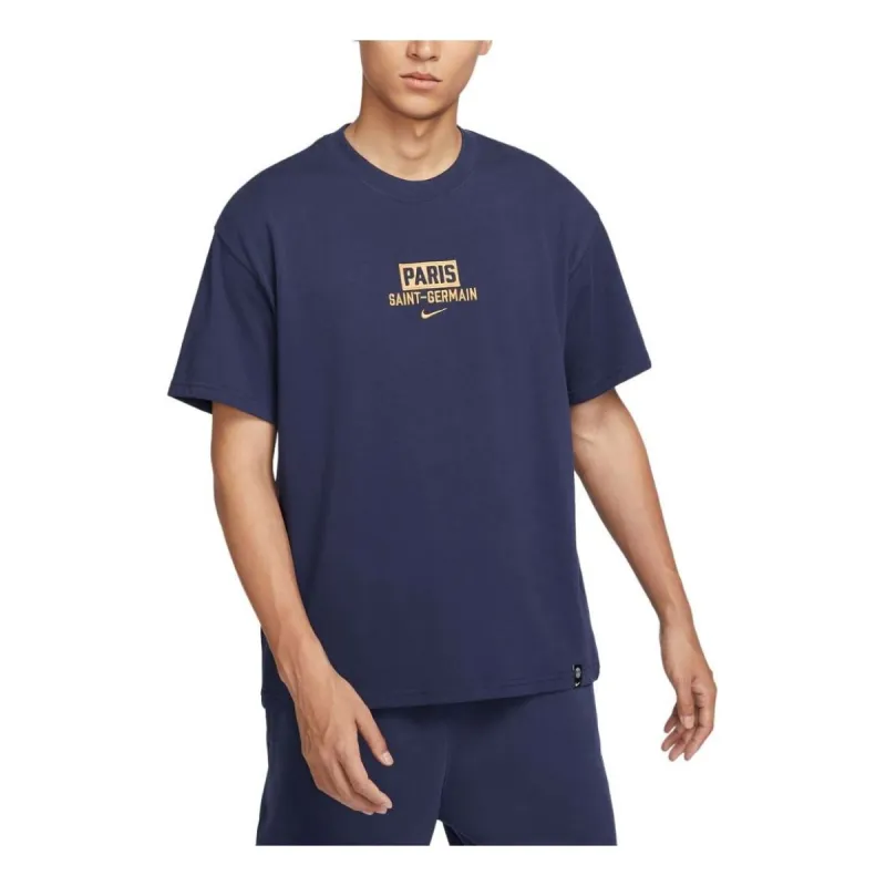 Nike Paris Saint-Germain Max90 T-shirt Asia Sizing 'Midnight Navy' HF0847-410 sold by KicksCrew