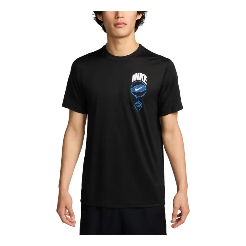 Nike Dri-FIT Basketball Graphic T-shirt Asia Sizing 'Black' FZ8098-010 sold by KicksCrew