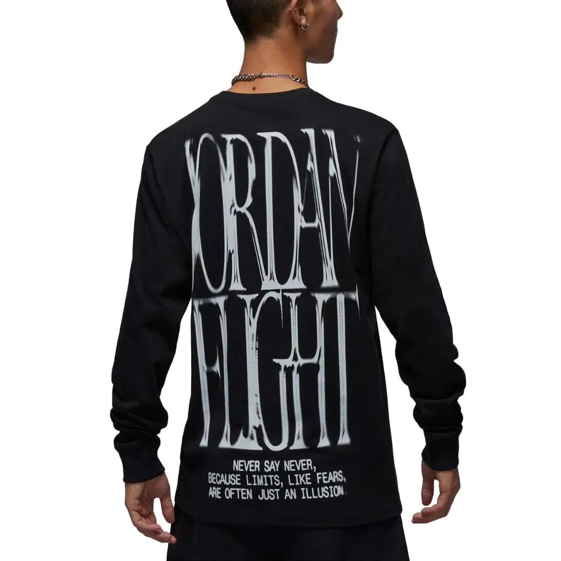 Air Jordan Flight Graphic Long Sleeve T-shirt Asia Sizing 'Black' FZ1935-010 sold by KicksCrew product image thumbnail 2