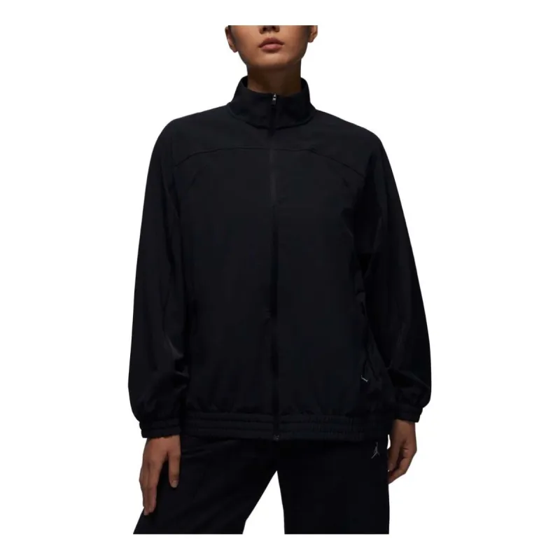(WMNS) Air Jordan Dri-FIT Sport Woven Jacket Asia Sizing 'Black' FN5144-010 sold by KicksCrew