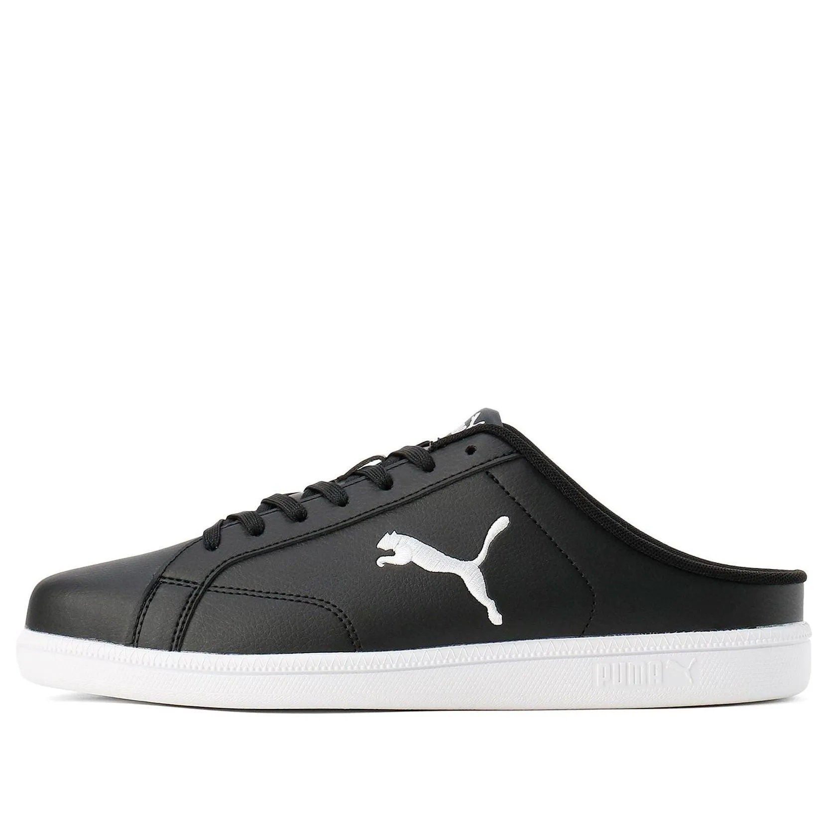 PUMA Smash Cat SL Mule 'Black White' 394188-02 sold by KicksCrew