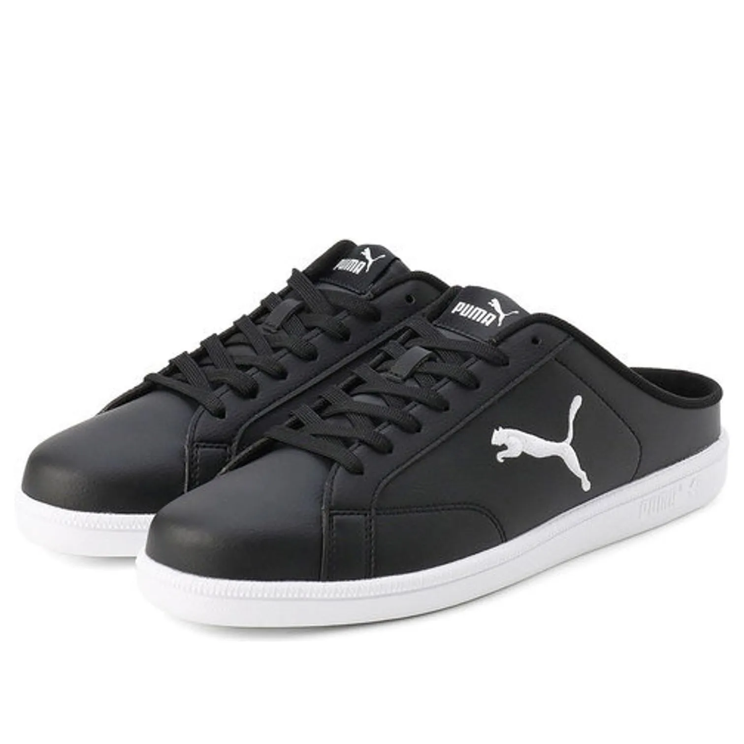 PUMA Smash Cat SL Mule 'Black White' 394188-02 sold by KicksCrew product image thumbnail 2