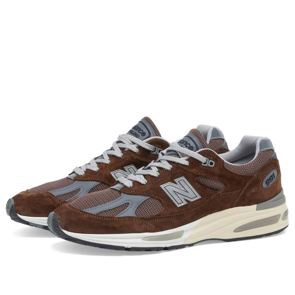 New Balance 991v2 Made in England 'Pinecone' U991BR2 sold by KicksCrew product image thumbnail 2