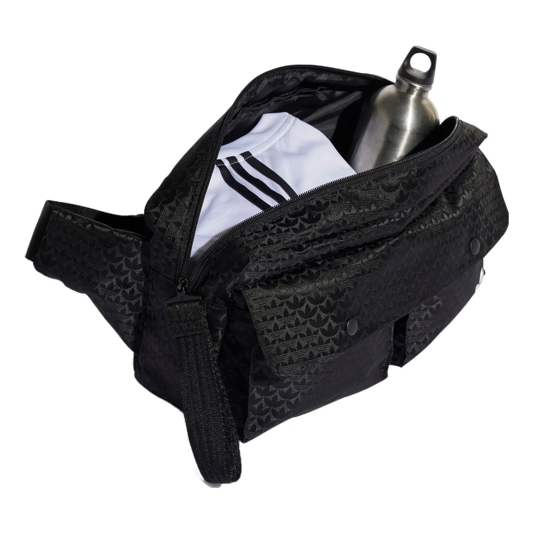 (WMNS) adidas Originals Waist Bag 'Black' HK0129 sold by KicksCrew product image thumbnail 4