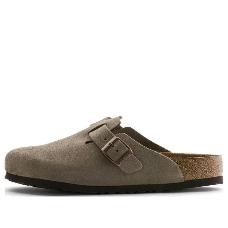Birkenstock Boston Soft Footbed Mules 'Taupe ' 560771 sold by KicksCrew