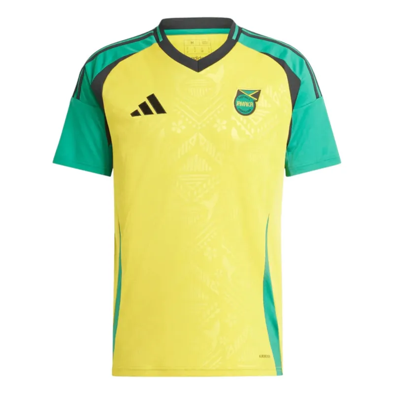 adidas Jamaica 24 Home Soccer Jersey Asia Sizing 'Hazy Yellow' IT8541 sold by KicksCrew