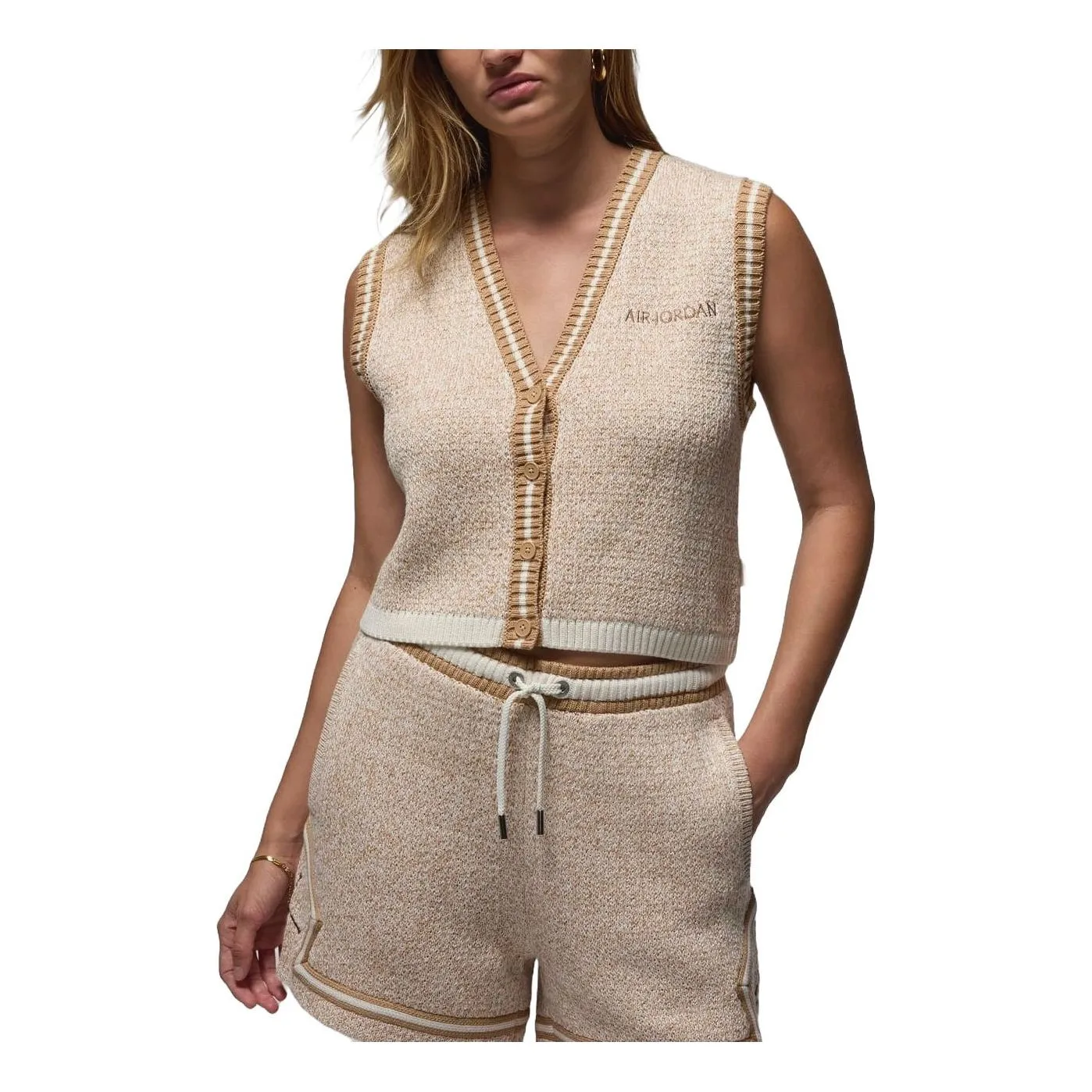 WMNS) Air Jordan Knit Vest 'Sail' FV7113-133 | Parallel