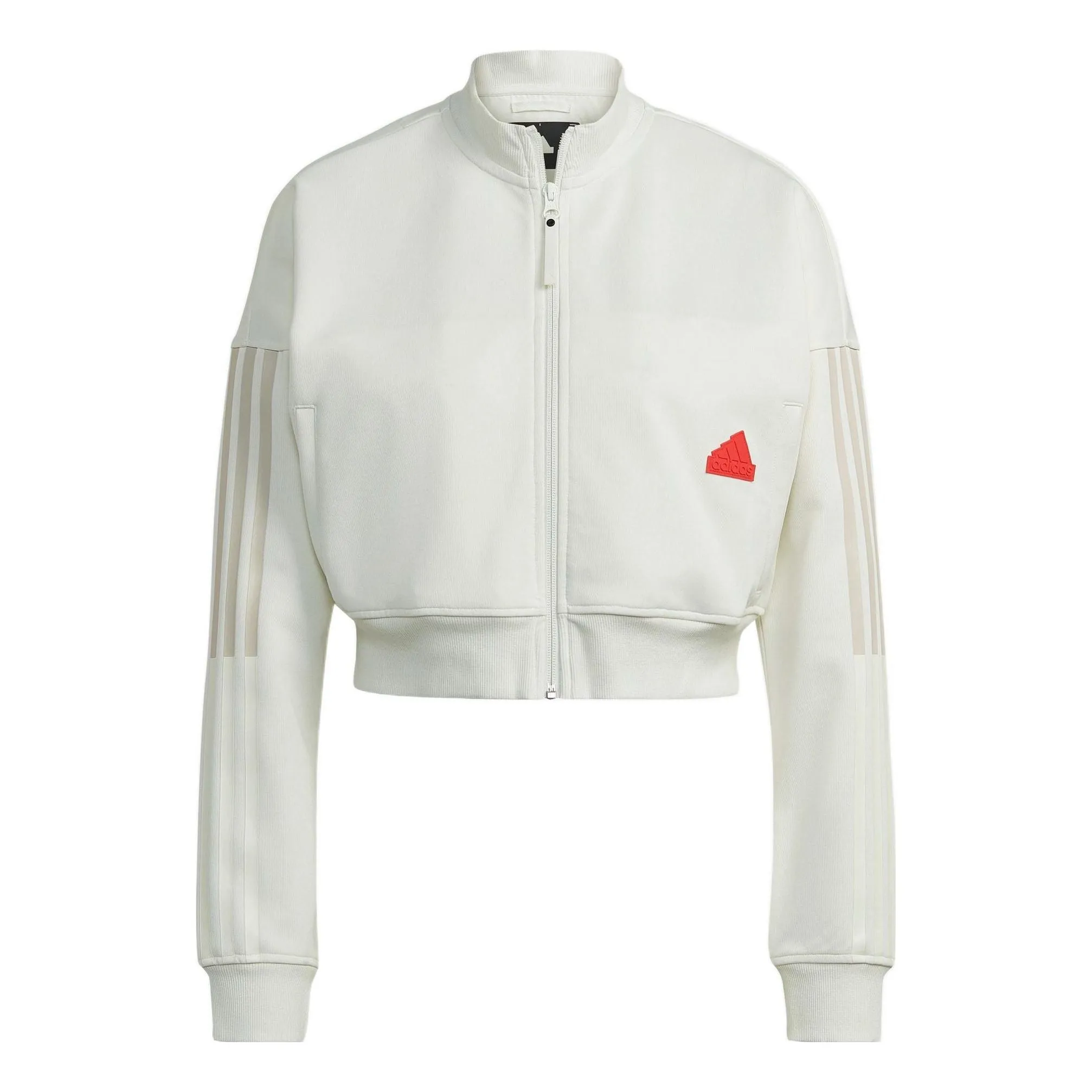 (WMNS) adidas Cropped Track Top 'White' HM2859 sold by KicksCrew