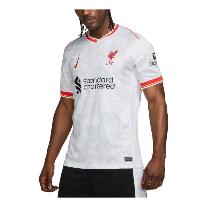 Nike Dri-FIT Liverpool FC 2024/25 Stadium Third Football Jesrey 'White Red' FQ2030-101 sold by KicksCrew