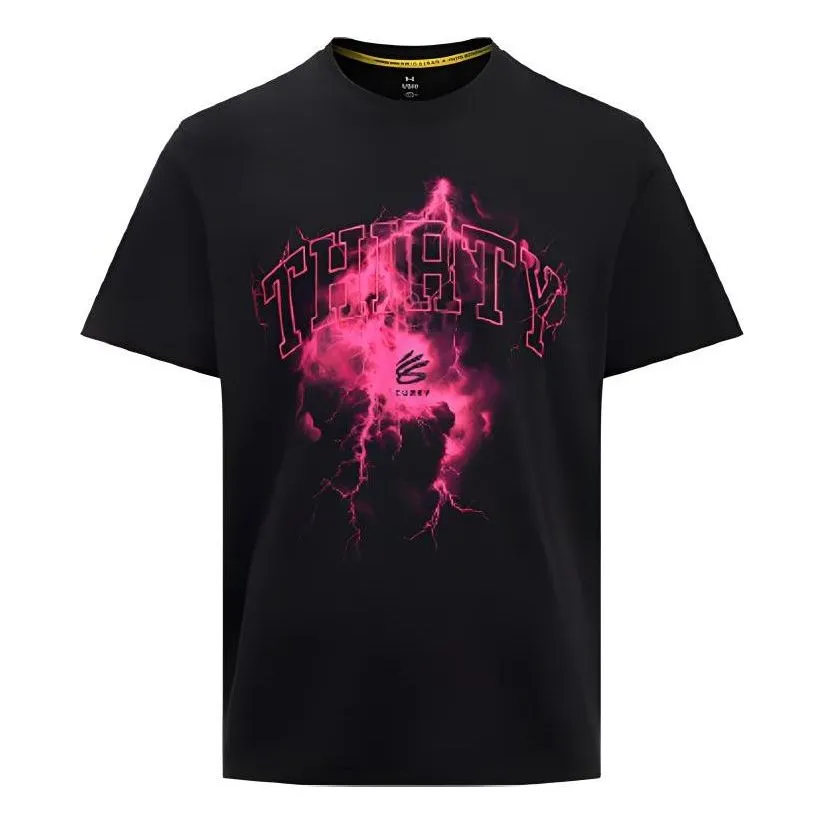 Under Armour Curry Tour Graphic T-shirt Asia Sizing 'Black Pink' 6001848-001 sold by KicksCrew