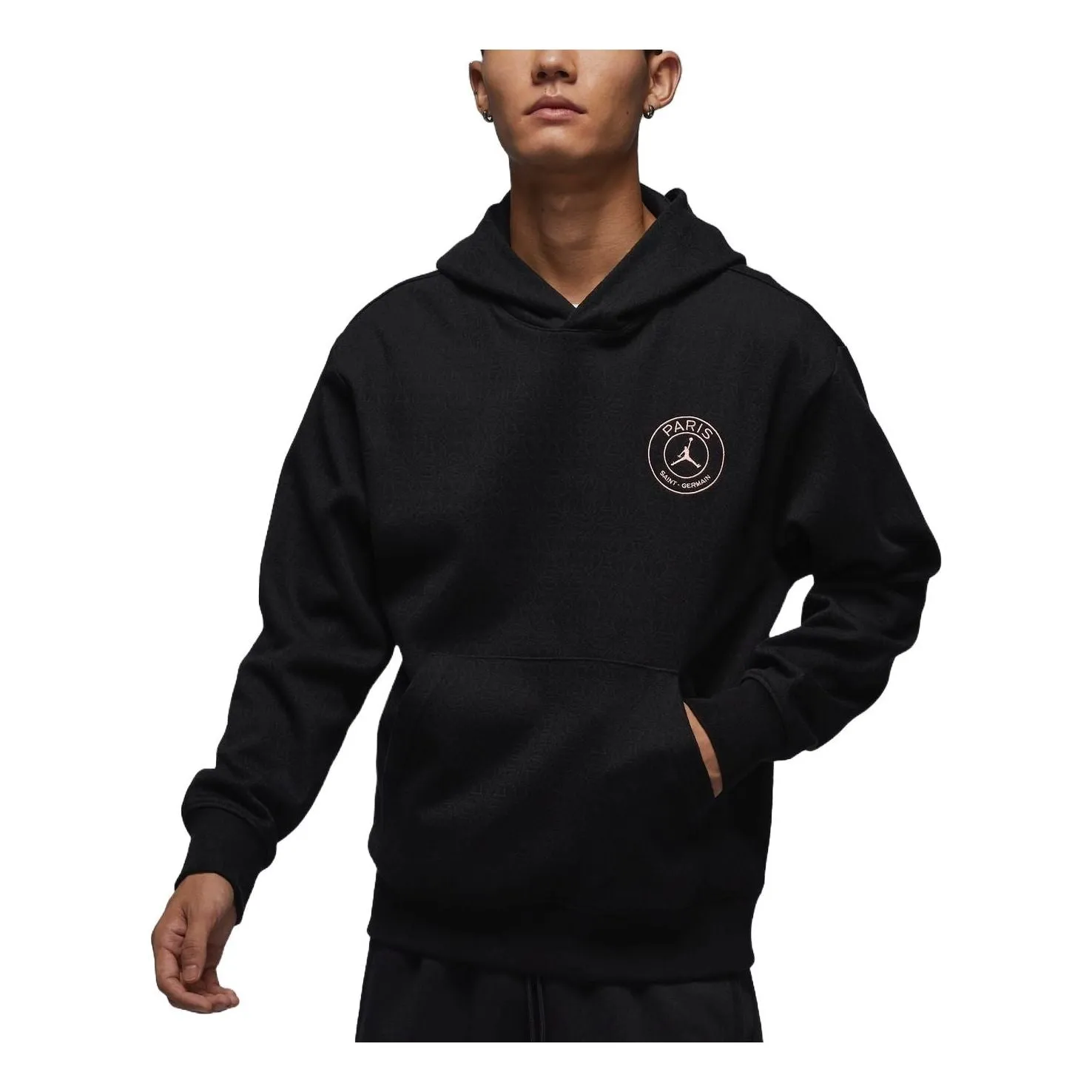 Air Jordan Paris Saint-Germain Fleece Hoodie Asia Sizing 'Off Noir Pink' FV7731-045 sold by KicksCrew