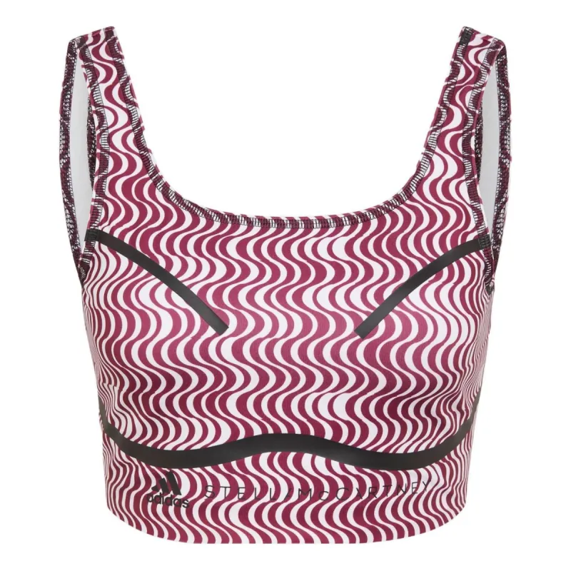 (WMNS) adidas by Stella McCartney TruePurpose Printed Crop Top 'Pink' HG6881 sold by KicksCrew