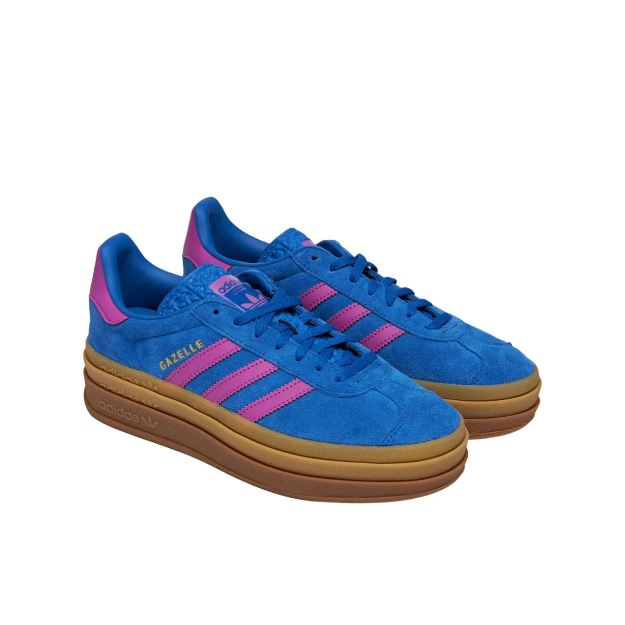 (WMNS) adidas Gazelle Bold 'Bold Blue Lucid Pink' IG4367 sold by KicksCrew product image thumbnail 2