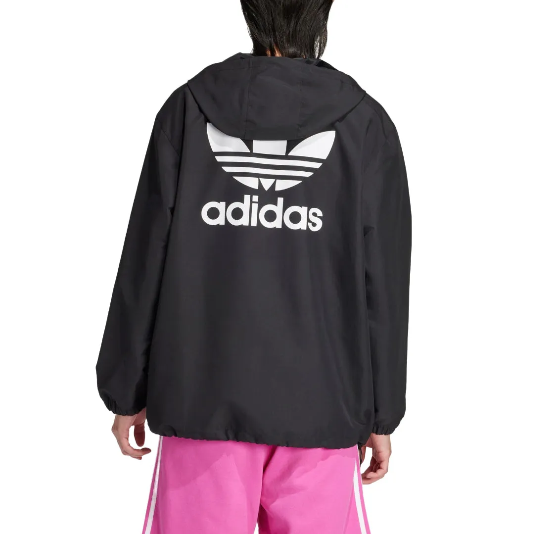 adidas Originals Trefoil Windbreaker 'Black White' IZ1844 sold by KicksCrew product image thumbnail 2