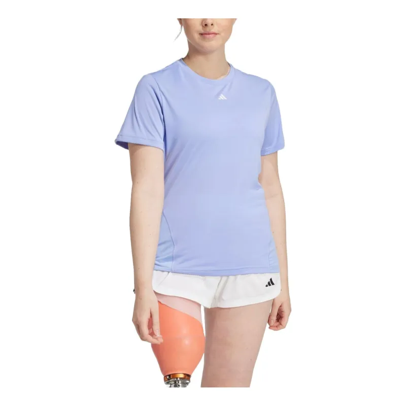(WMNS) adidas Designed for Training T-shirt 'Blue Spark' IY9162 sold by KicksCrew
