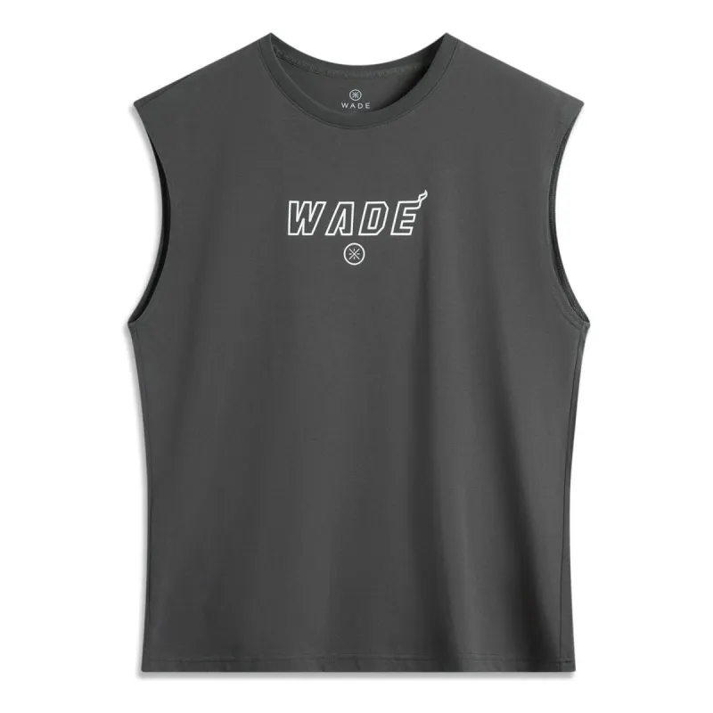 Li-Ning x ADAM Way Of Wade Graphic Oversized Tank 'Dark Grey' AVSU731-1 sold by KicksCrew