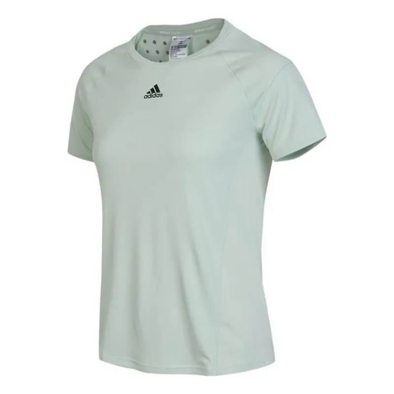 (WMNS) adidas HEAT.RDY Training T-Shirt 'Green' HK4714 sold by KicksCrew
