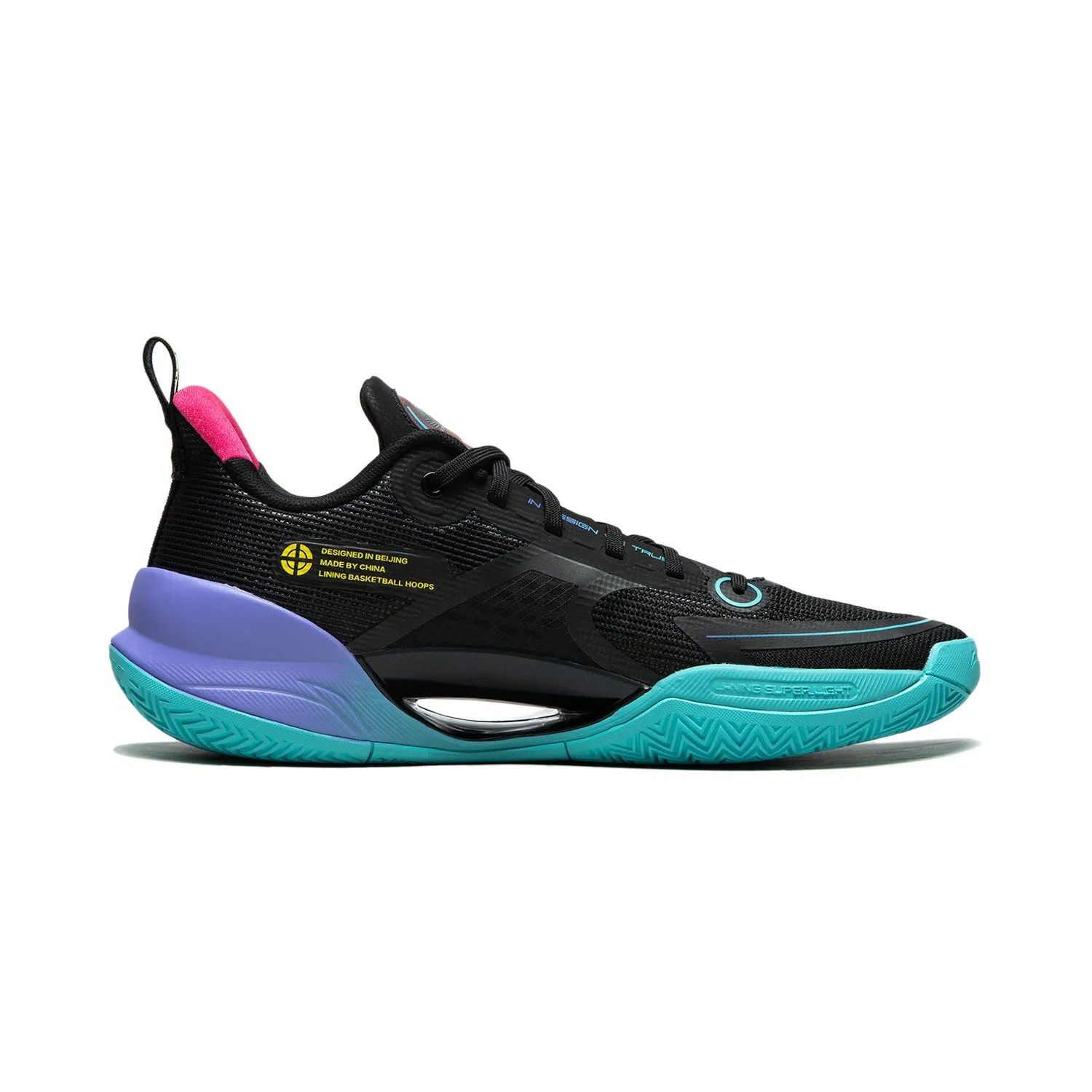 Li-Ning Ultra Light V2 'Black Green Purple' ABAT029-4 sold by KicksCrew product image thumbnail 2