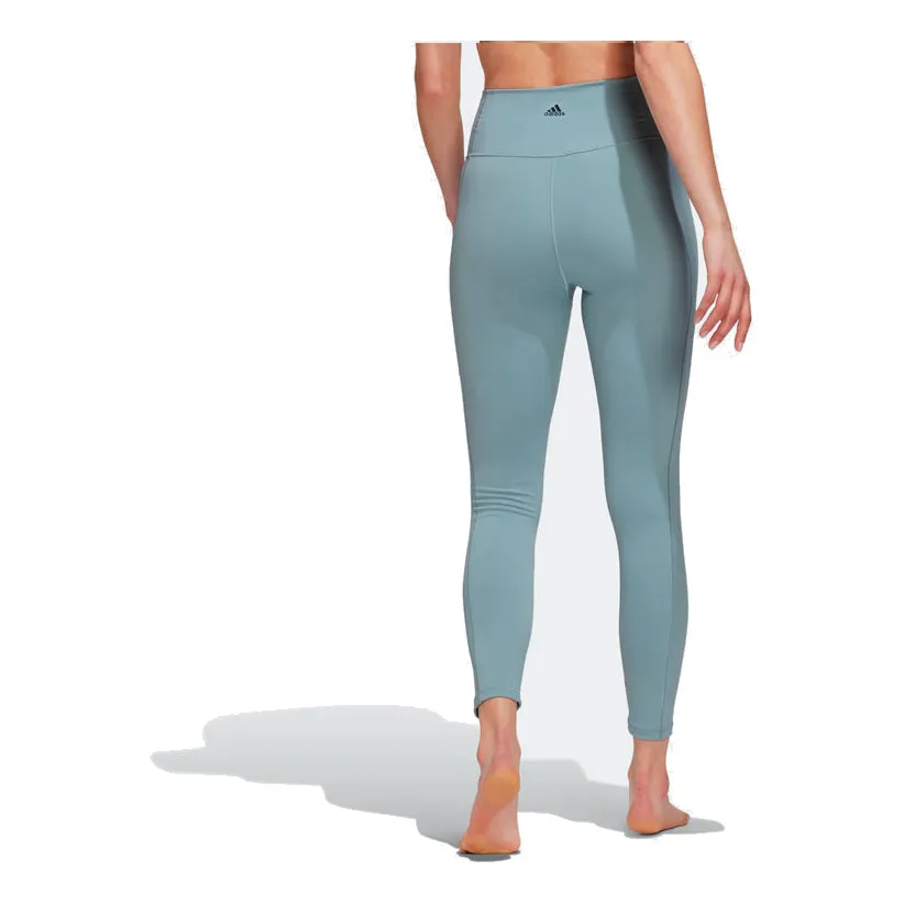 (WMNS) adidas Yoga Studio 7/8 Leggings 'Teal' HC6639 sold by KicksCrew product image thumbnail 3