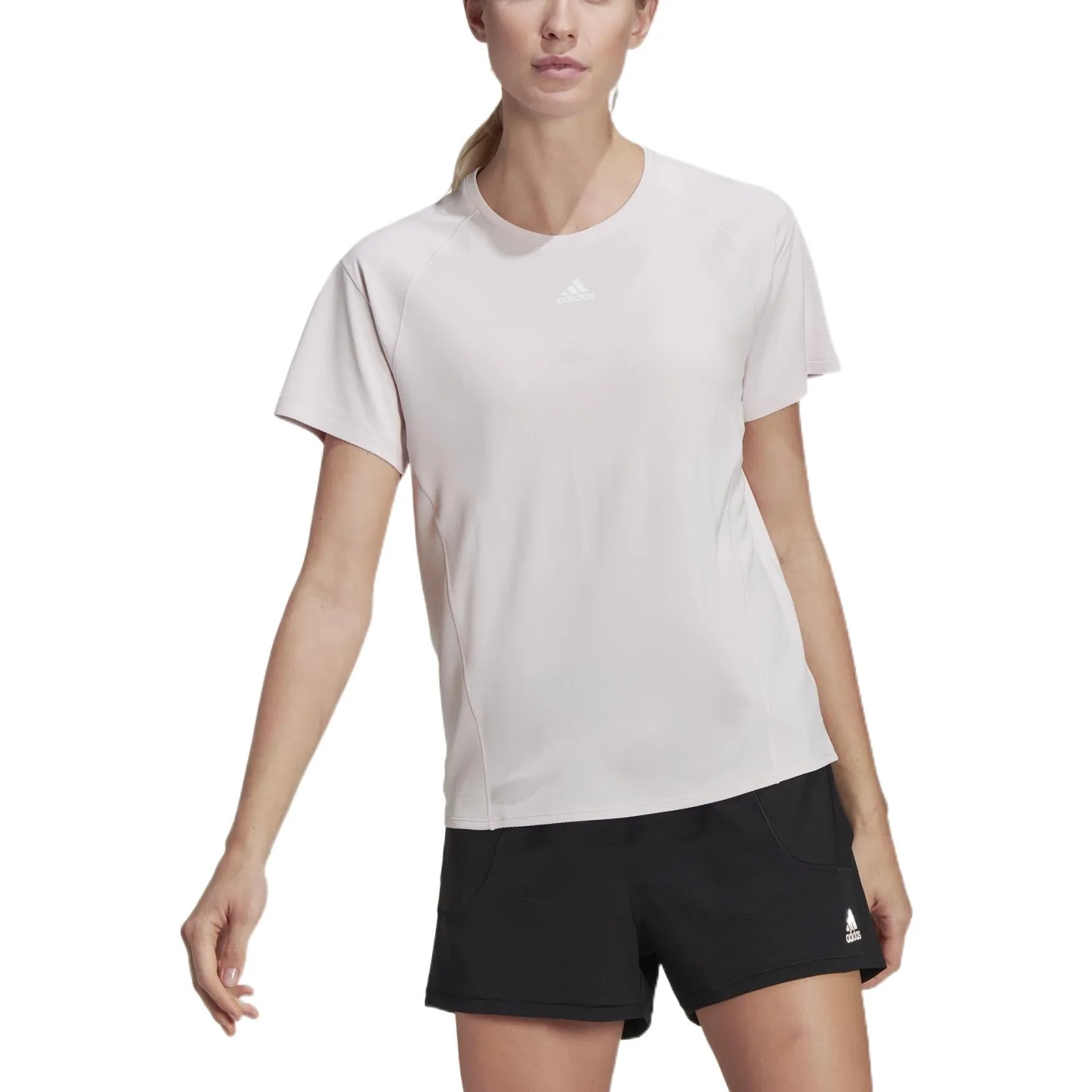 (WMNS) adidas HEAT.RDY Training T-Shirt 'Pink' HC0575 sold by KicksCrew product image thumbnail 2