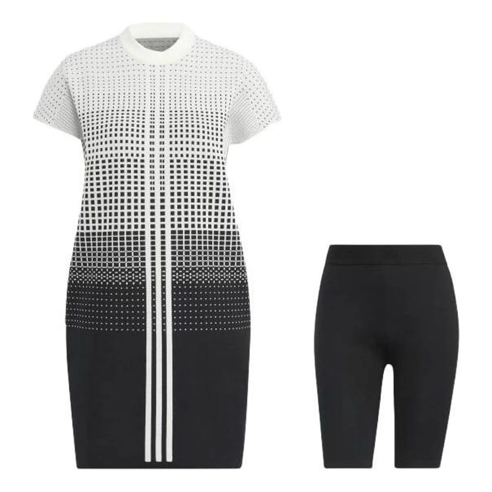 (WMNS) adidas Statement Primeknit Dress 'White Black' HB3571 sold by KicksCrew