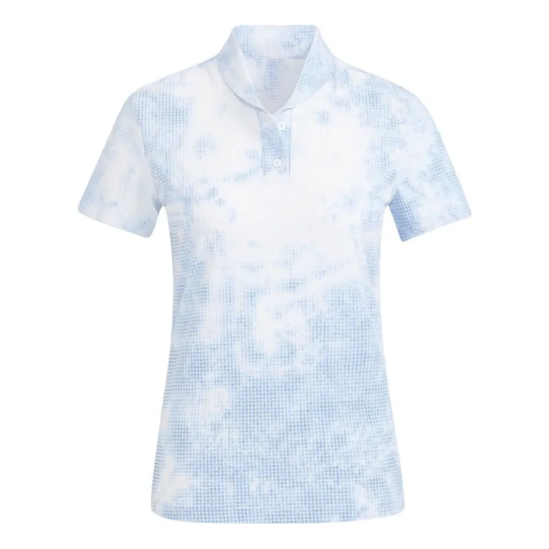 (WMNS) adidas Play Green Spray-Dyed Polo Shirt 'White' HA0184 sold by KicksCrew