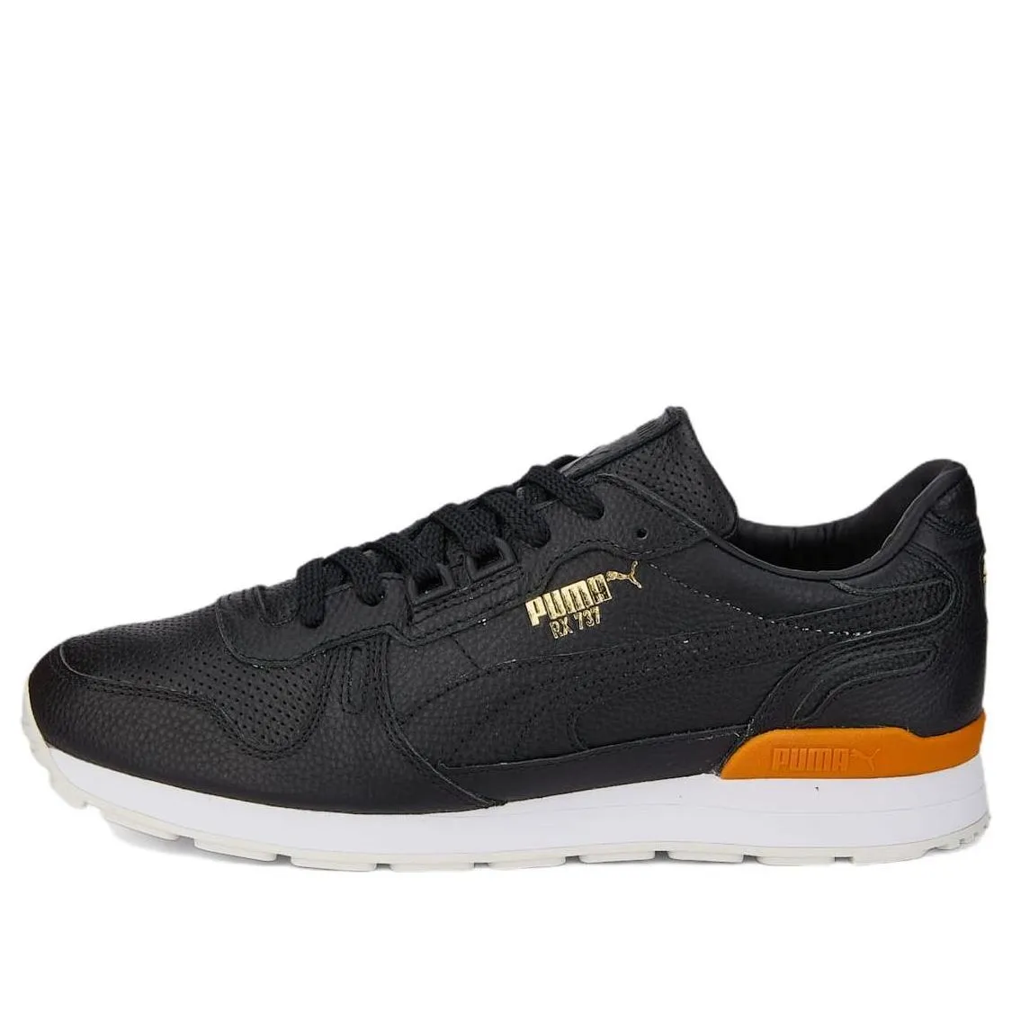 PUMA Rx 737 Premium Lace Up 'Black White Orange' 387256-02 sold by KicksCrew