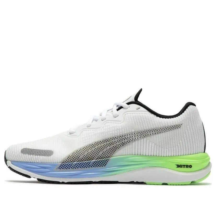 PUMA Velocity Nitro 2 Fade 'White Green Blue' 378526-02 sold by KicksCrew
