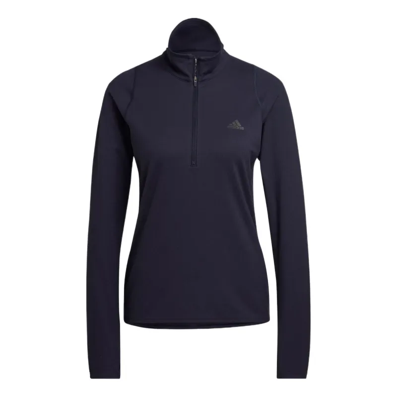 (WMNS) adidas Run Fast Half-Zip Long Sleeve Sweatshirt 'Black' HK9017 sold by KicksCrew